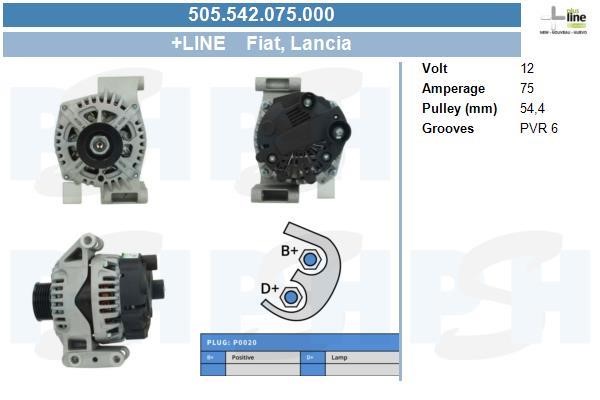 BV PSH 505.542.075.000 Alternator 505542075000