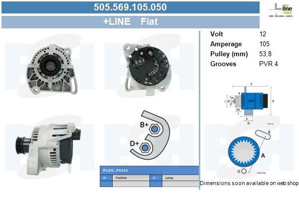 505569105050 BV PSH Alternator