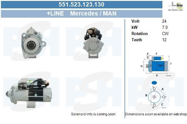 BV PSH 551.523.123.130 Starter 551523123130