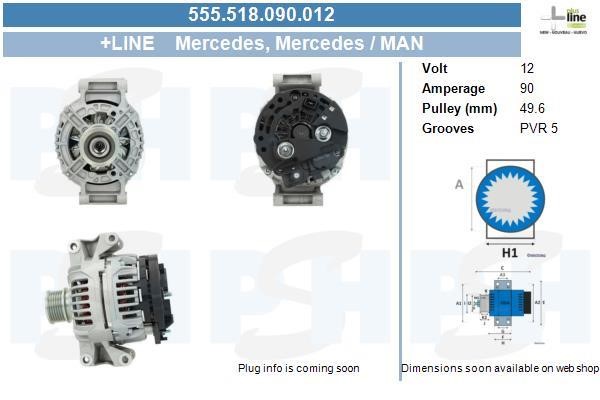 555518090012 BV PSH Alternator