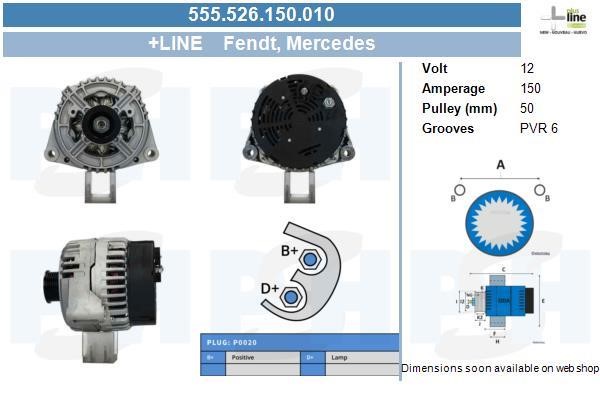 BV PSH 555.526.150.010 Alternator 555526150010