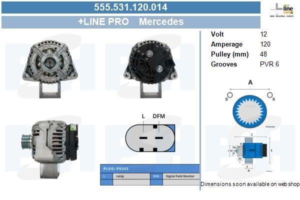 BV PSH 555.531.120.014 Alternator 555531120014 555531120014 BV PSH Alternator