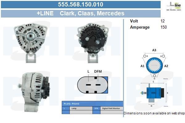 555568150010 BV PSH Alternator