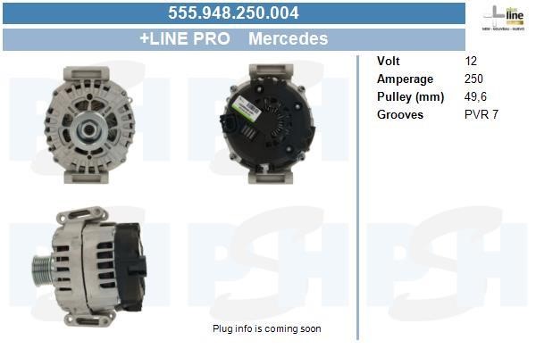 Engine alternator Mercedes GLS: 555948250004 BV PSH Alternator