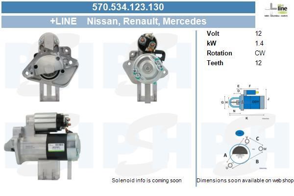 570534123130 BV PSH Starter