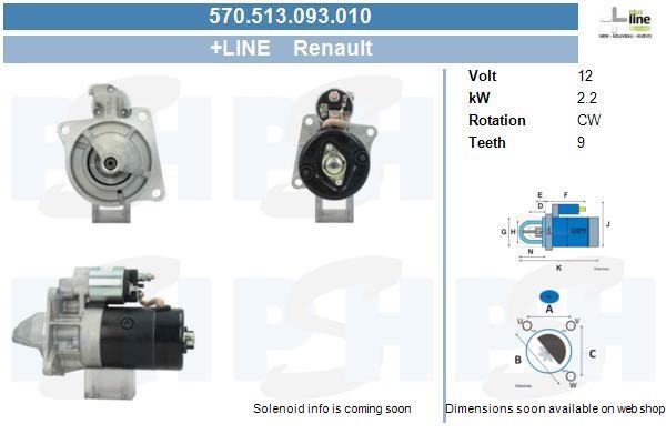 BV PSH 570.513.093.010 Starter 570513093010