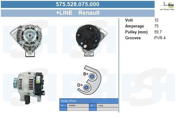 575528075000 BV PSH Alternator