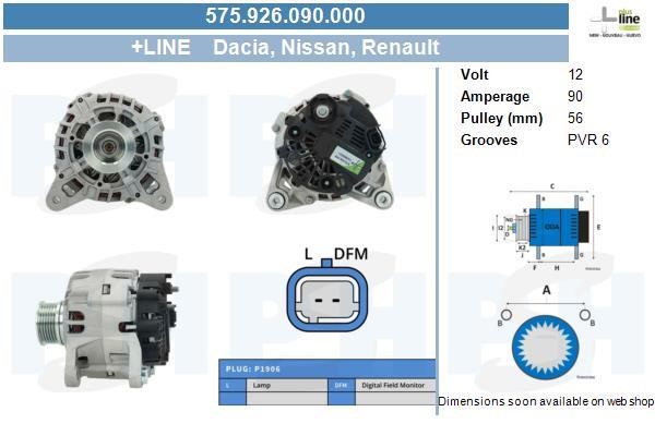 575926090000 BV PSH Alternator