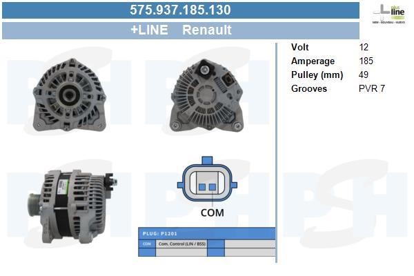 BV PSH 575.937.185.130 Alternator 575937185130