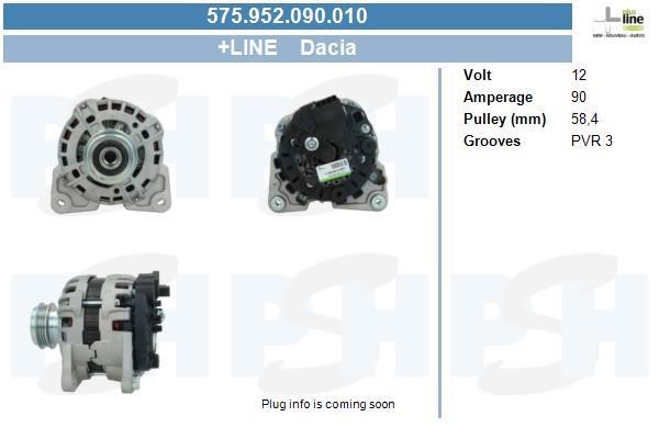 BV PSH 575.952.090.010 Alternator 575952090010 575952090010 BV PSH Alternator