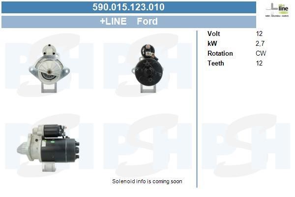Engine starter motor Volvo 940: 590015123010 BV PSH Starter