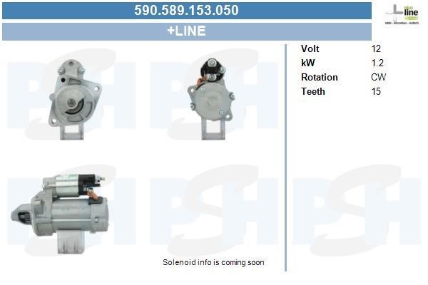 Engine starter motor Ford S-Max: 590589153050 BV PSH Starter