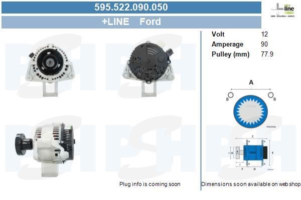 595522090050 BV PSH Alternator