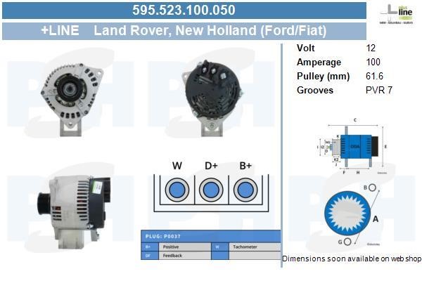 595523100050 BV PSH Alternator