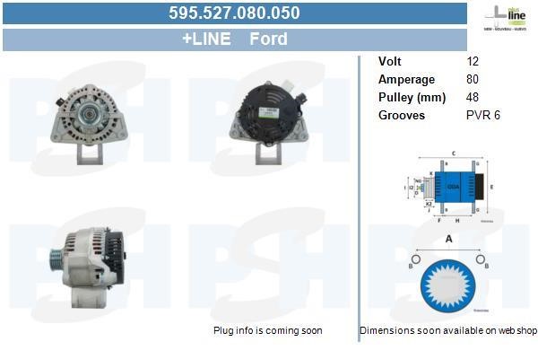 595527080050 BV PSH Alternator
