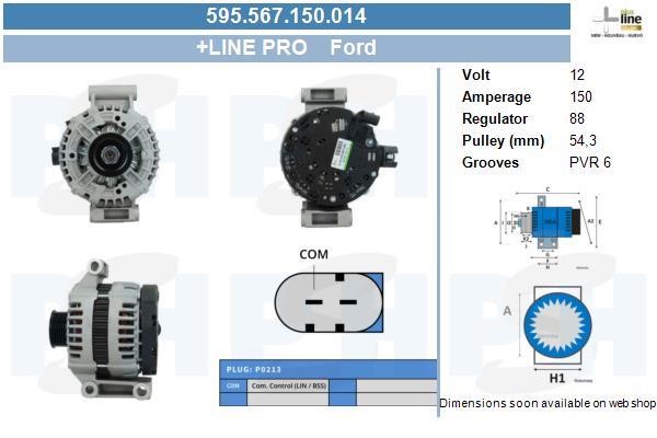 BV PSH 595.567.150.014 Alternator 595567150014 595567150014 BV PSH Alternator