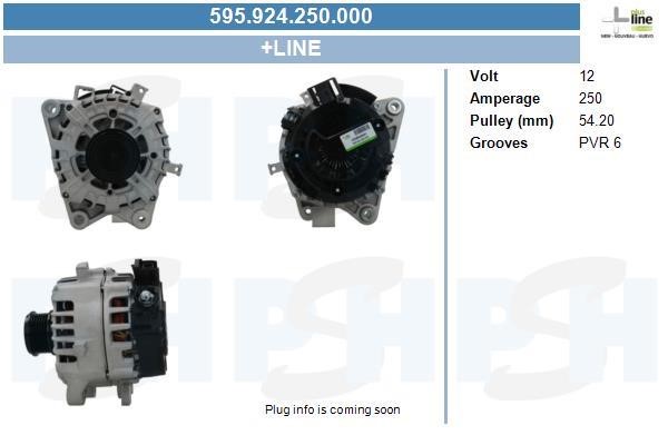 Alternator Ford Transit Custom: 595924250000 BV PSH Alternator