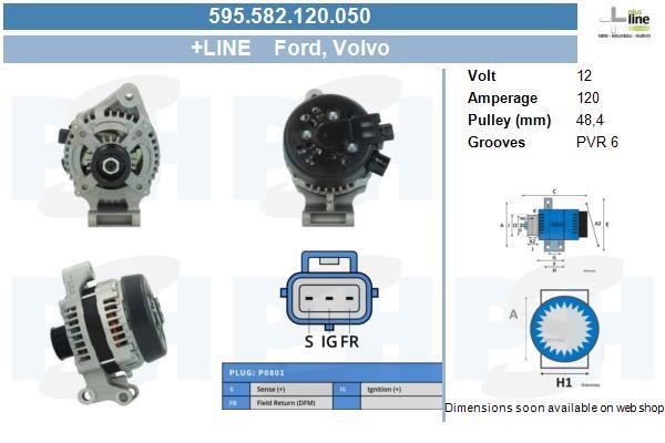 BV PSH 595.582.120.050 Alternator 595582120050