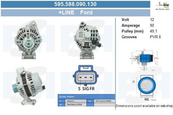 BV PSH 595.588.090.130 Alternator 595588090130