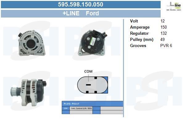 Engine alternator Ford Focus: 595598150050 BV PSH Alternator