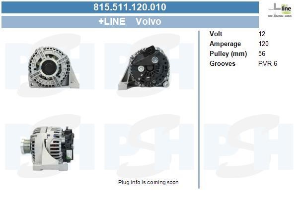 Alternator Volvo V40: 815511120010 BV PSH Alternator