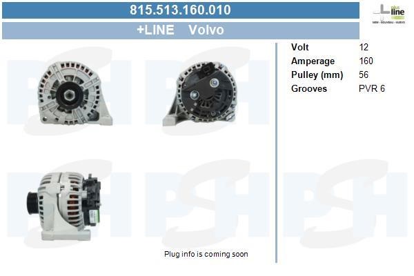 Alternator Volvo XC90: 815513160010 BV PSH Alternator