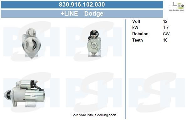 830916102030 BV PSH Starter