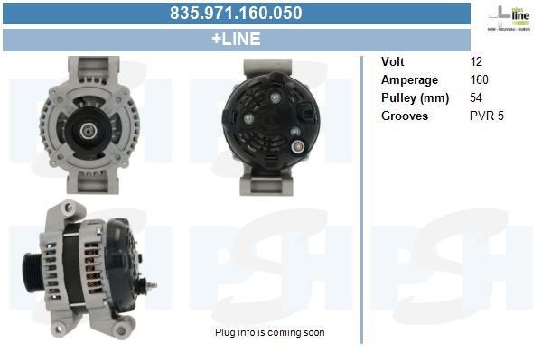 Alternator Dodge Journey: 835971160050 BV PSH Alternator