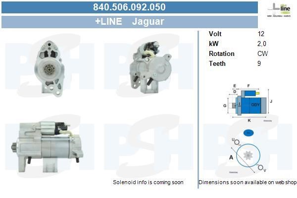 Engine starter Jaguar S-Type: 840506092050 BV PSH Starter