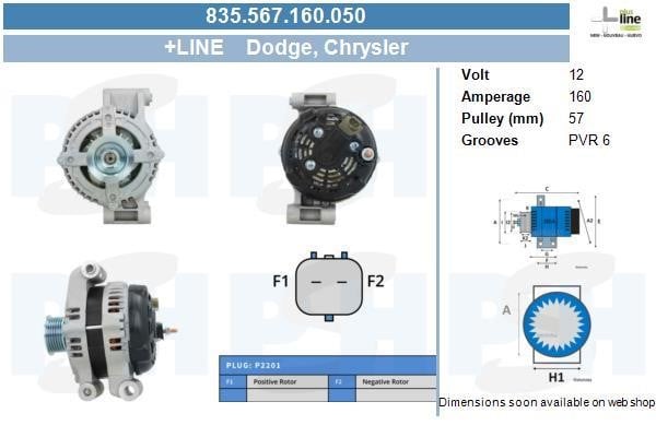 835567160050 BV PSH Alternator