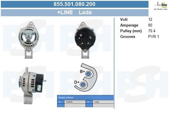 855501080200 BV PSH Alternator
