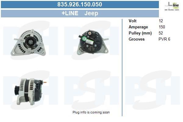 835926150050 BV PSH Alternator