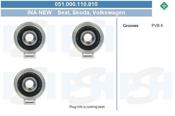 051000110810 BV PSH Belt pulley generator