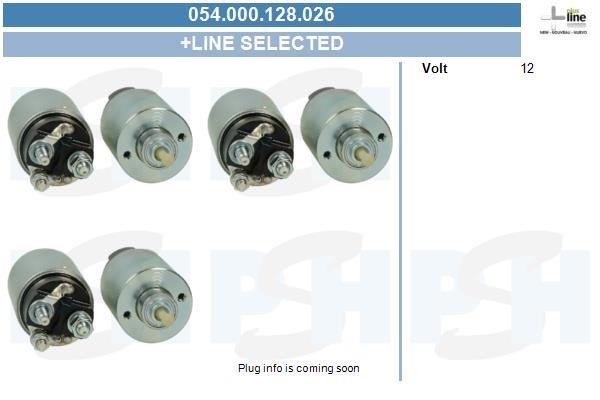 054000128026 BV PSH Solenoid switch, starter