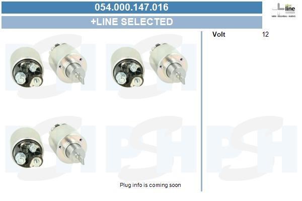 054000147016 BV PSH Solenoid switch, starter