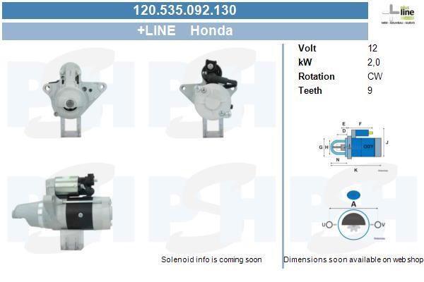 BV PSH 120.535.092.130 Starter 120535092130 120535092130 BV PSH Starter