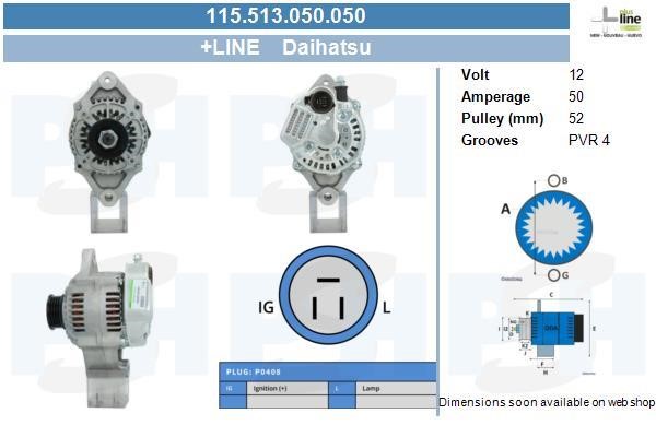 115513050050 BV PSH Alternator
