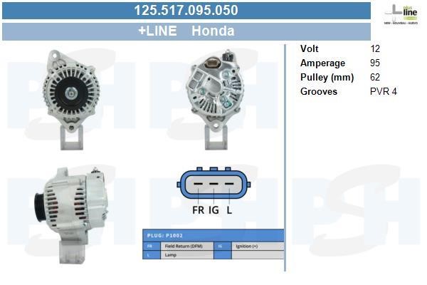 Alternator Honda: 125517095050 BV PSH Alternator