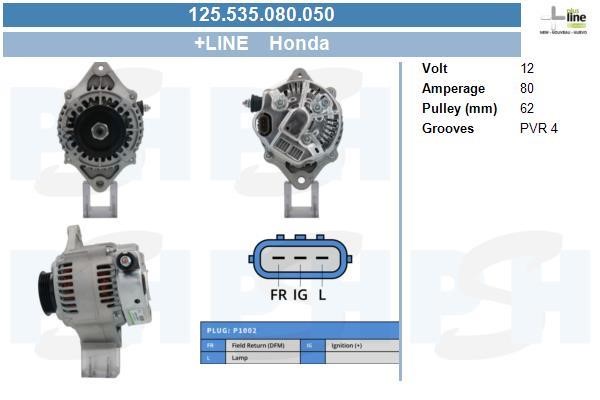 BV PSH 125.535.080.050 Alternator 125535080050