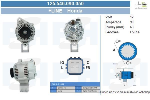125546090050 BV PSH Alternator