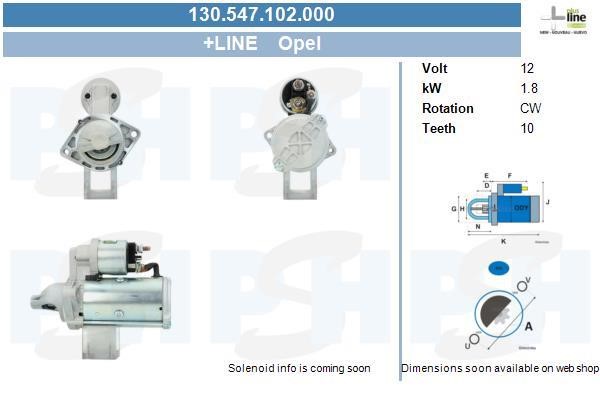 BV PSH 130.547.102.000 Starter 130547102000