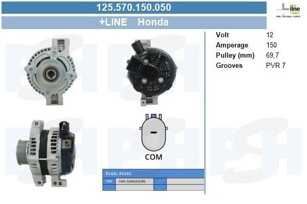 Engine alternator Honda: 125570150050 BV PSH Alternator
