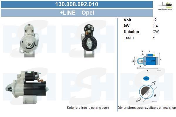 130008092010 BV PSH Starter