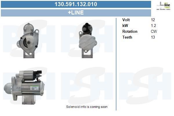 Engine starter motor Opel Adam: 130591132010 BV PSH Starter