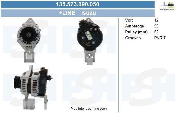 Engine alternator Isuzu D-Max: 135573090050 BV PSH Alternator