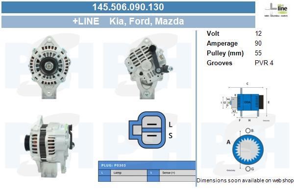 BV PSH 145.506.090.130 Alternator 145506090130