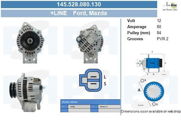 BV PSH 145.528.080.130 Alternator 145528080130