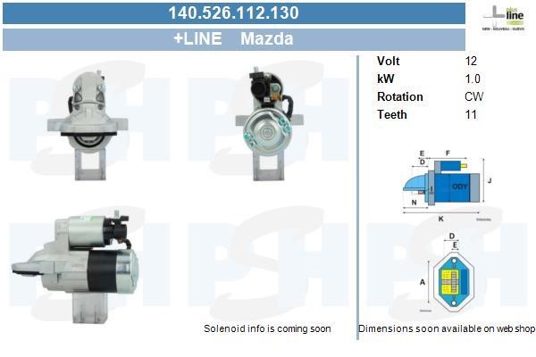 Engine starter Mazda 3: 140526112130 BV PSH Starter