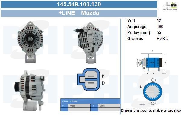 145549100130 BV PSH Alternator
