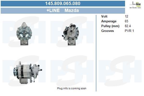 Engine alternator Mazda E-Serie: 145809065080 BV PSH Alternator